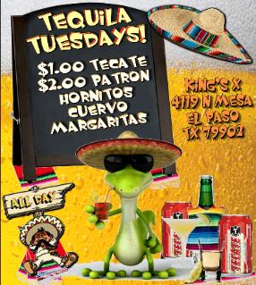 King's X Bar Tequila Tuesdays